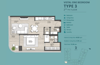 1-Bed Apartment for Sale in Al Mouj | OMR 140,000 | REF 504TC thumbnail 8