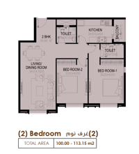 3-Bed Apartment for Sale in Al Mawaleh North | OMR 30,444 | REF 134YB thumbnail 5